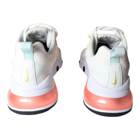 NIKE Air Max 270 React "Pale Ivory Summit White" Running Shoes Size 8.5 - Picture 5 of 11